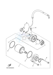 MT07A MT-07 ABS 700 (1XB6 1XB8) drawing STARTING MOTOR