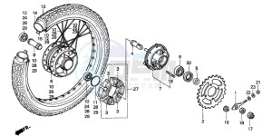 C70CW drawing REAR WHEEL