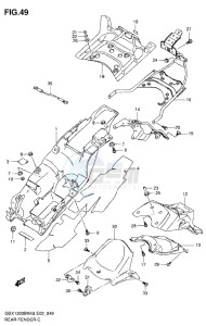 GSX1300B B-KING drawing REAR FENDER