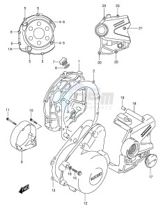 GSF250V (E24) Bandit drawing CRANKCASE COVER