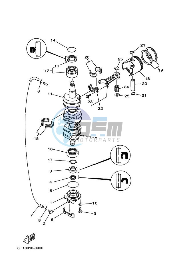 CRANKSHAFT--PISTON