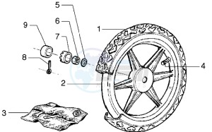 Liberty 125 drawing Rear Wheel