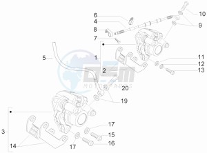 Runner 50 Pure Jet drawing Brakes hose  - Calipers