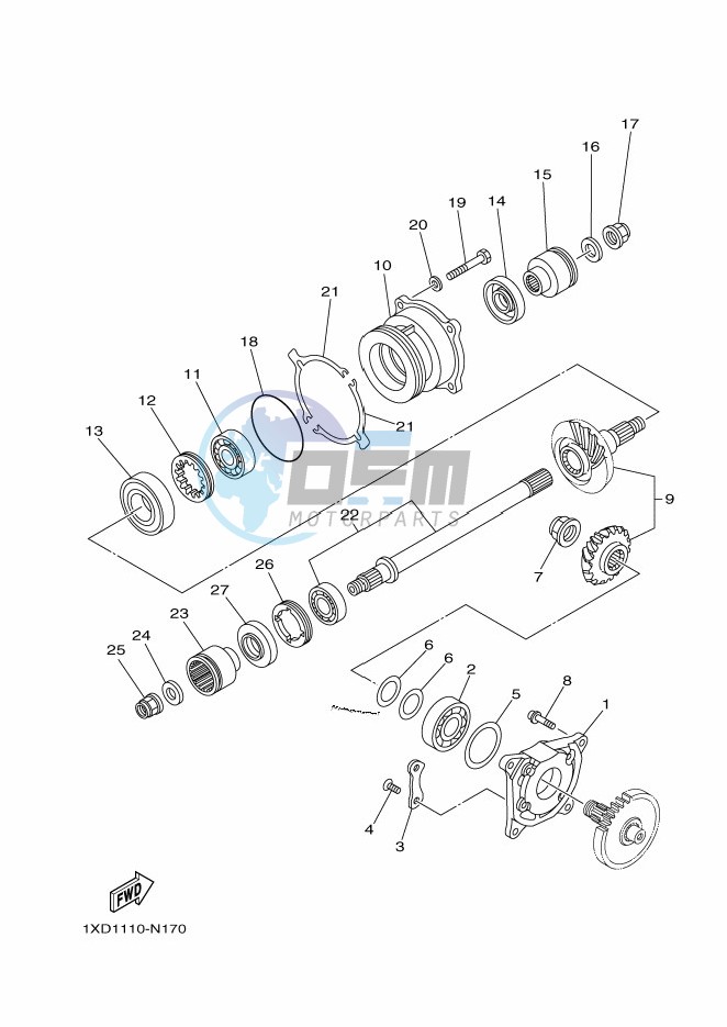 MIDDLE DRIVE GEAR