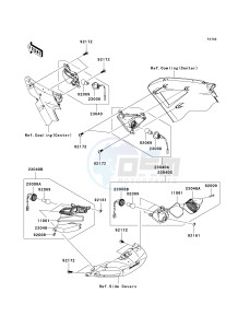 ZG 1400 A [CONCOURS 14 ABS] (8F-9F) A8F drawing TURN SIGNALS