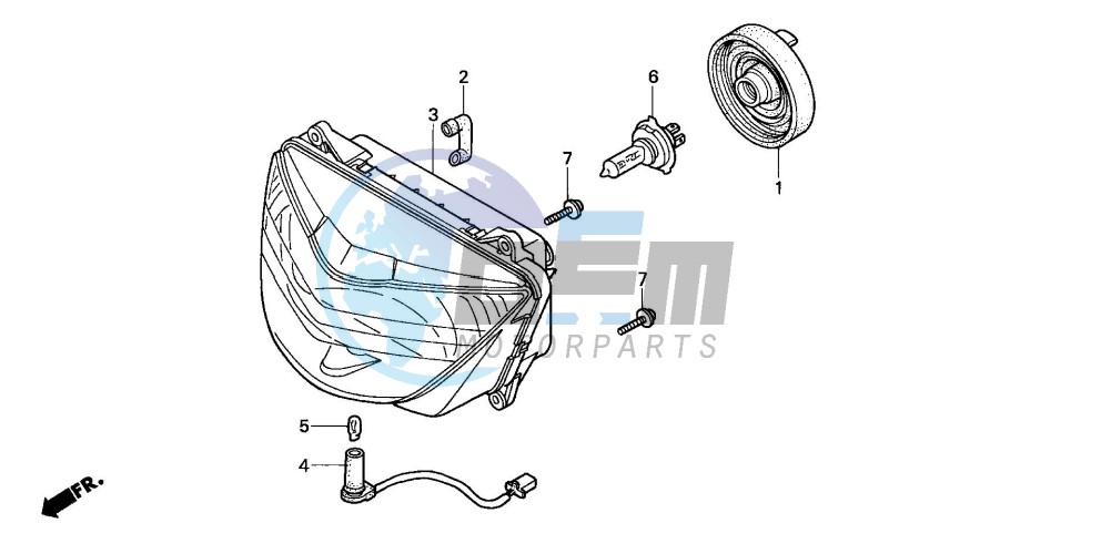 HEADLIGHT (CB600F22)