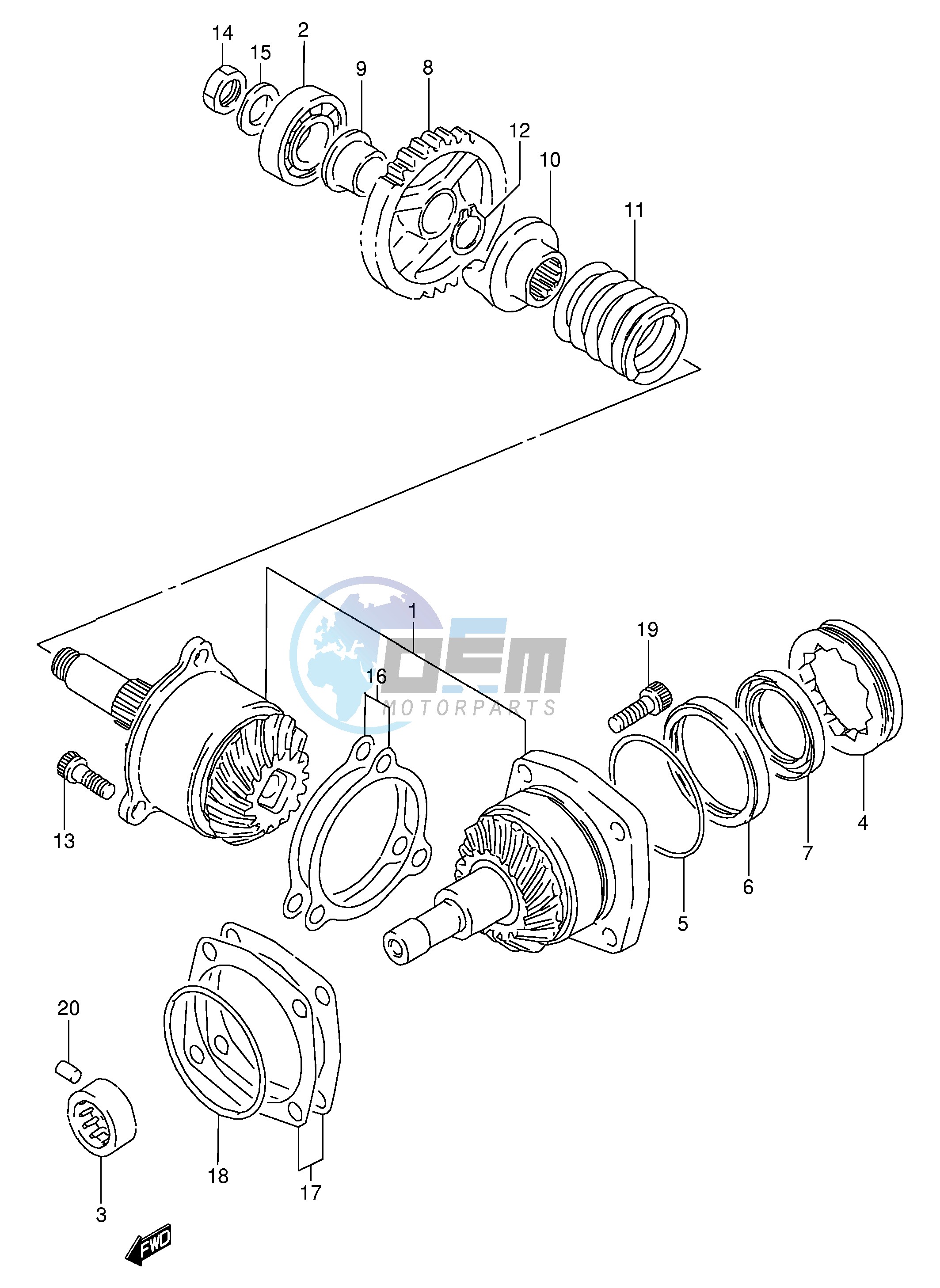 SECONDARY DRIVE GEAR