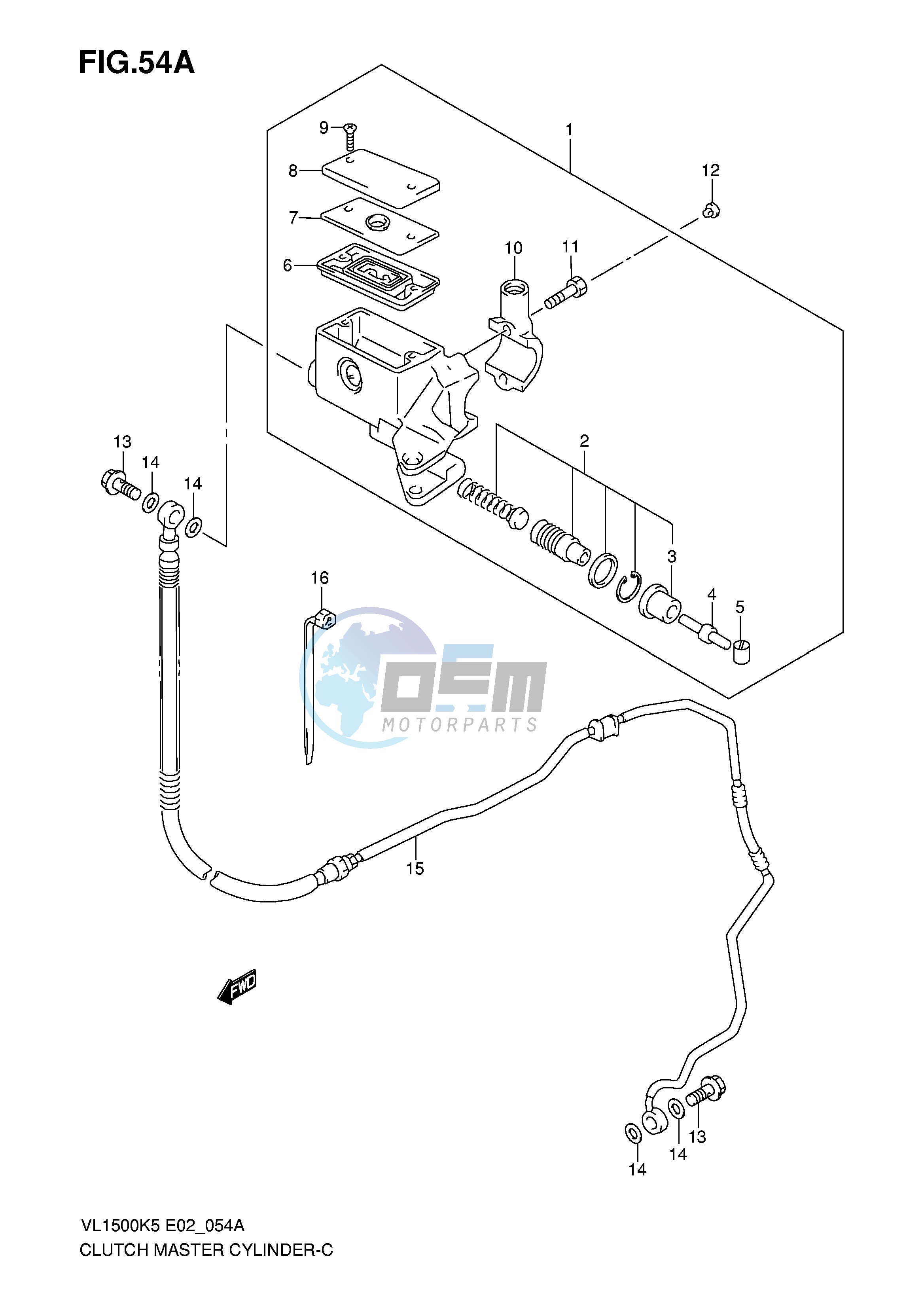 CLUTCH MASTER CYLINDER (MODEL K7 K8 K9)