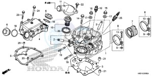 TRX420TM1H Europe Direct - (ED) drawing CYLINDER HEAD