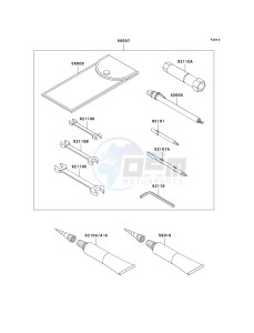 VN 1600 A [VULCAN 1600 CLASSIC] (A6F-A8FA) A8FA drawing OWNERS TOOLS