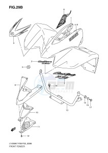 LT-Z90 (P28-P33) drawing FRONT FENDER (MODEL K9)