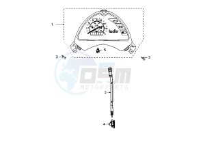 LUDIX 10 TREND – SNAKE - 50 cc drawing DASHBOARD UNIT