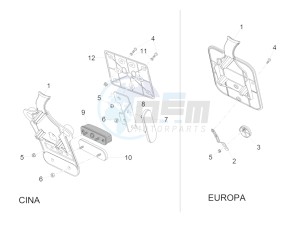 V7 II Stornello ABS 750 (APAC) drawing Rear body II- Plate holder