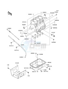 KAF 950 G [MULE 4010 TRANS4X4 DIESEL] (G9F-GAF) GAF drawing CRANKCASE