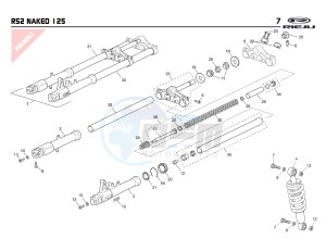 RS2 NAKED PRO 125 drawing SUSPENSION