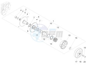 S 125 4T 3V E3 ie (APAC) (KR, RI, VT) drawing Driven pulley