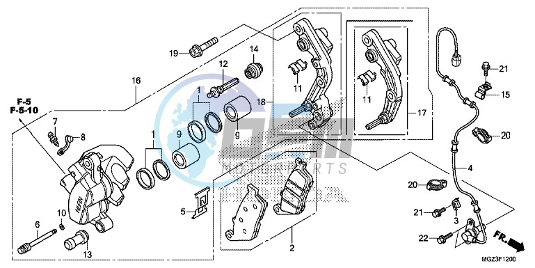 FRONT BRAKE CALIPER