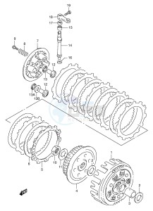 DR350 (E1) drawing CLUTCH