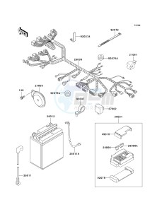 EN 500 C [VULCAN 500 LTD] (C6F-C9F) C7F drawing CHASSIS ELECTRICAL EQUIPMENT