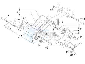 Beverly 250 ie Sport e3 drawing Swinging arm