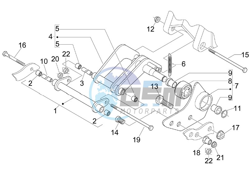 Swinging arm