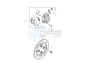 FZ8-S 800 180 drawing FRONT BRAKE CALIPER