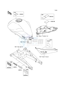 EX 650 C [NINJA 650R] (C9F) C9F drawing LABELS