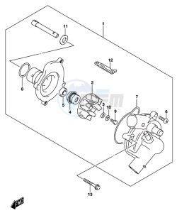 GSX-S750A drawing WATER PUMP