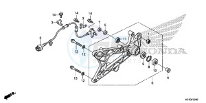 SH125DG SH125D E drawing SWINGARM