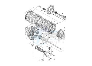 FZR 1000 drawing CLUTCH