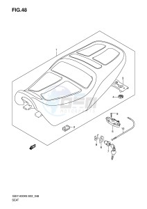 GSX1400 (E2) drawing SEAT