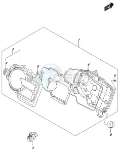 DL650 drawing SPEEDOMETER