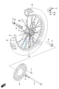 RM85L drawing FRONT WHEEL