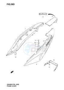 GS500 (P19) drawing FRAME COVER (GS500FK5 FUK5)