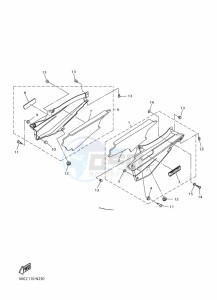 FJR1300D-AE FJR1300AE (B96L) drawing SIDE COVER