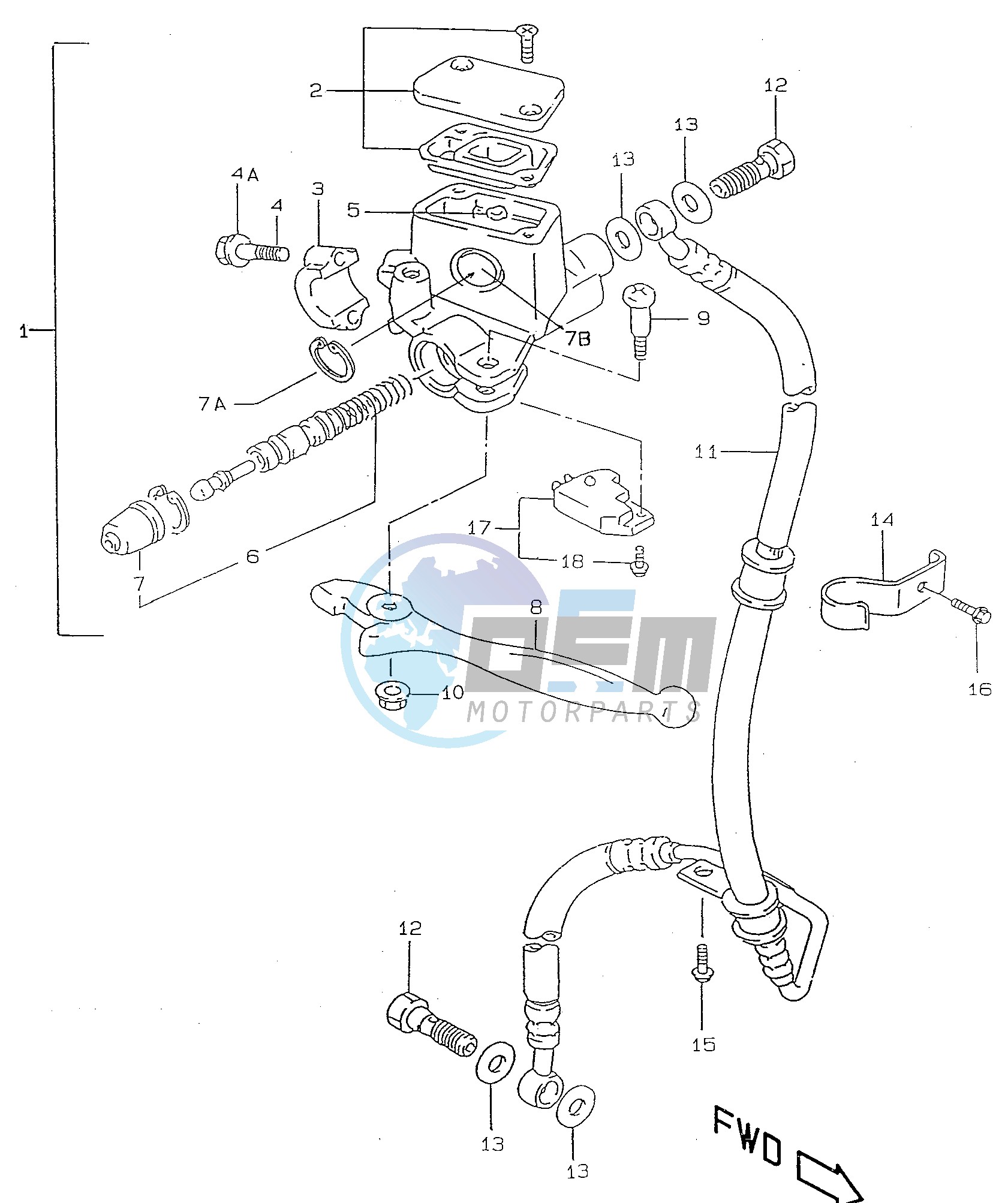 FRONT MASTER CYLINDER (AJP)