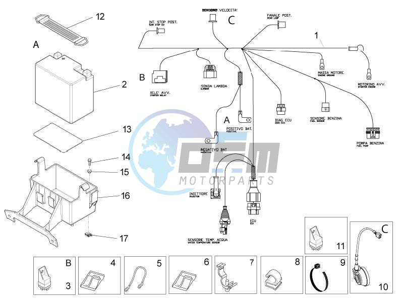 Rear electrical system