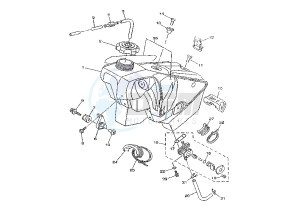 YZ 250 drawing FUEL TANK