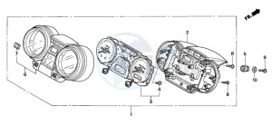 CB1300F1 CB1300SUPER FOUR drawing METER (CB1300S/SA)