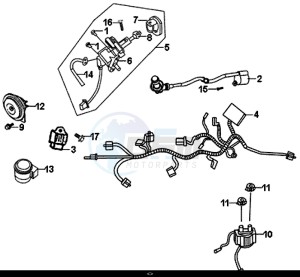 SYMPHONY SR 125 (AZ12W4-EU) (L7-M0) drawing WIRE HARNESS