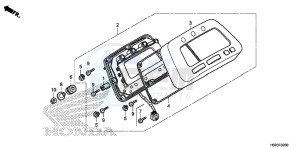 TRX250TEG TRX250T Europe Direct - (ED) drawing METER