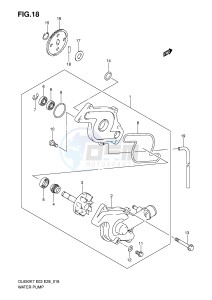 DL650 (E3-E28) V-Strom drawing WATER PUMP