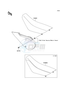 KLX110 KLX110A9F EU drawing Seat