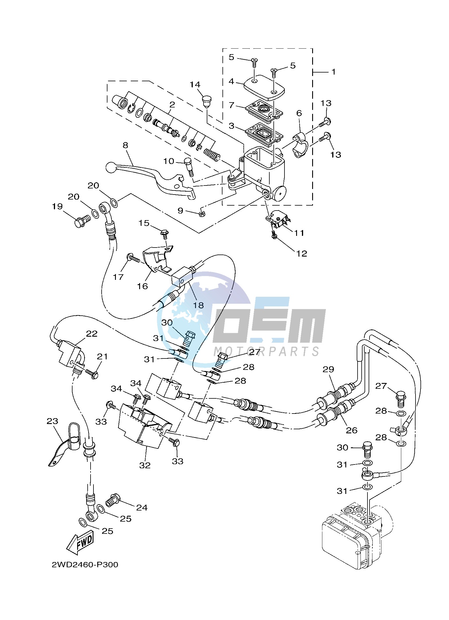 FRONT MASTER CYLINDER