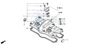 CB1300A CB1300SUPER FOUR drawing CYLINDER HEAD COVER