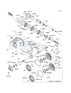 KVF 650 A [PRAIRIE 650 4X4] (A2) [PRAIRIE 650 4X4] drawing DRIVE SHAFT-REAR