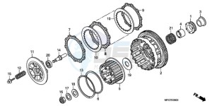 CB600FA9 Spain - (SP / ABS 25K) drawing CLUTCH