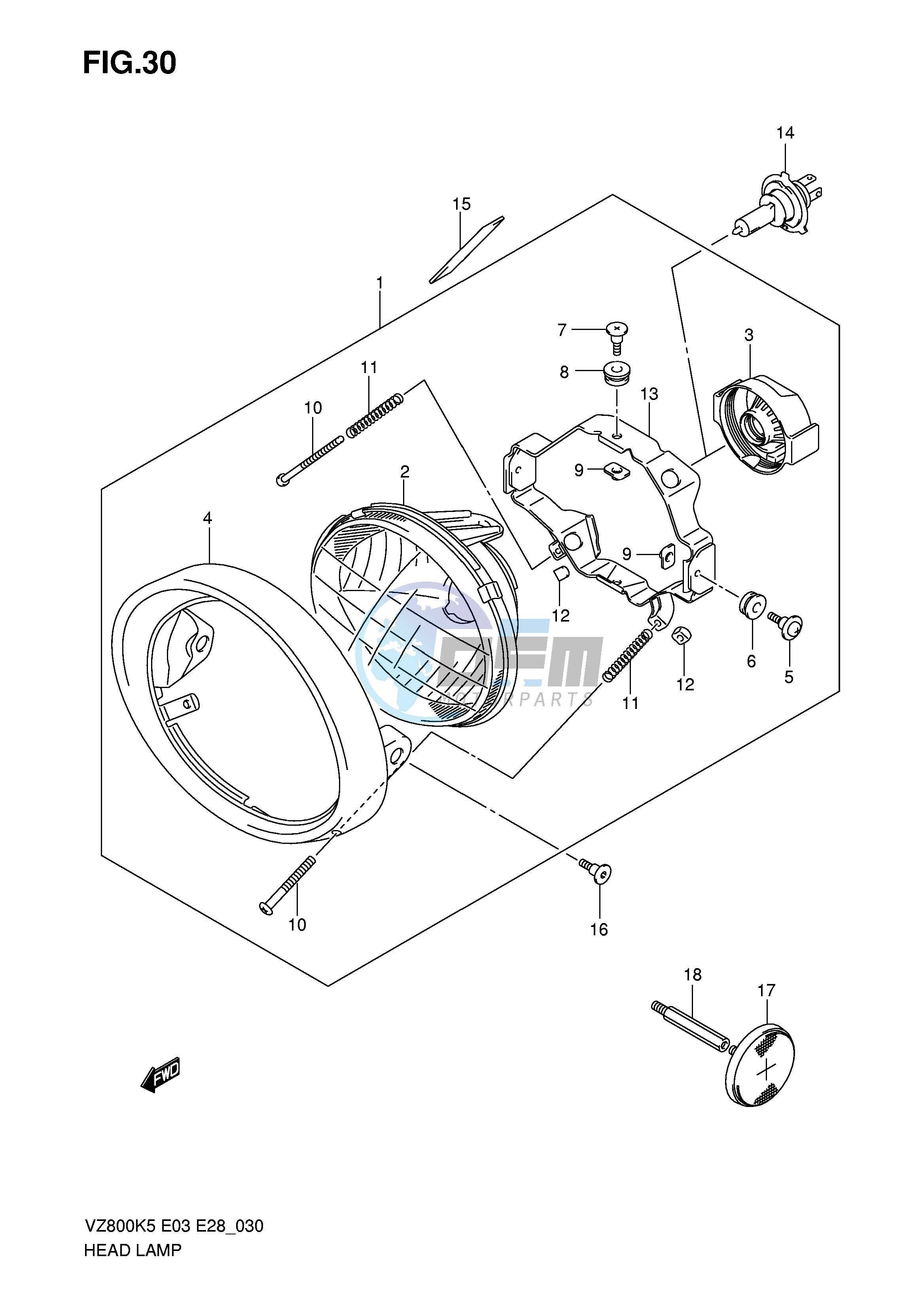 HEADLAMP ASSY