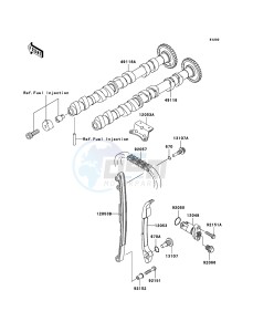 Z750S ZR750K6F FR GB XX (EU ME A(FRICA) drawing Camshaft(s)/Tensioner