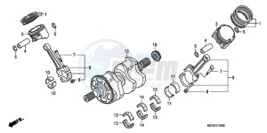 ST1300A9 Korea - (KO / ABS MME) drawing CRANK SHAFT/PISTON